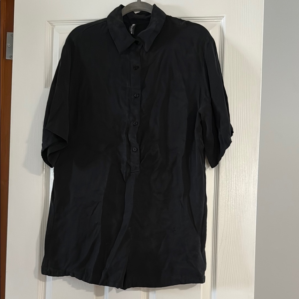 Zara Black Button-Up romper